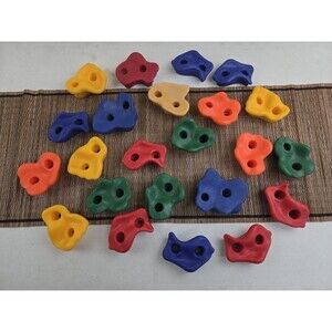 24-Pk Rock Climbing Wall Hand Holds for Kids Playground Climbing Wall